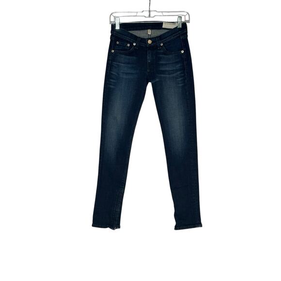 Rag & Bone blue zipper ankle skinny jeans size 25 - 2 - Picture 1 of 13